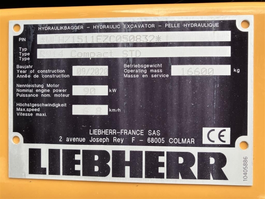Liebherr R 914 Compact Litronic