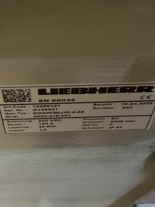 Liebherr Magnetanlage 30kW hydraulisch