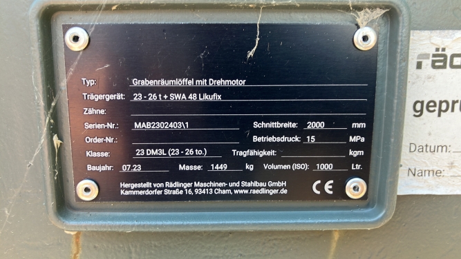 Grabenräumlöffel KL3L