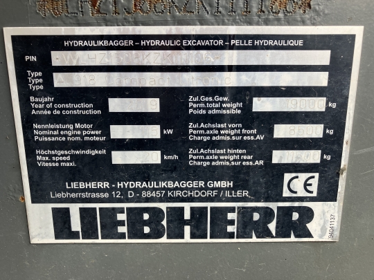 Liebherr A 918 Compact Litronic