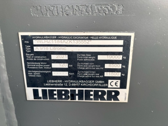 Liebherr A 918 Litronic