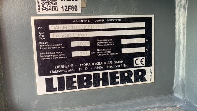 Liebherr TA 230 Litronic