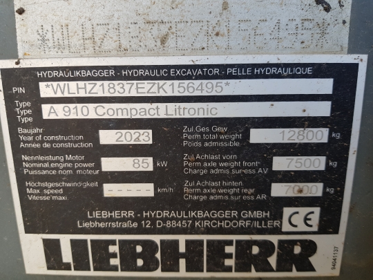 Liebherr A 910 Compact Litronic