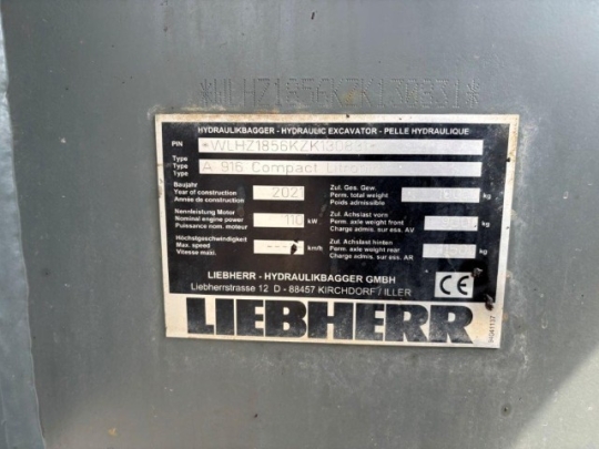 Liebherr A 916 Compact Litronic