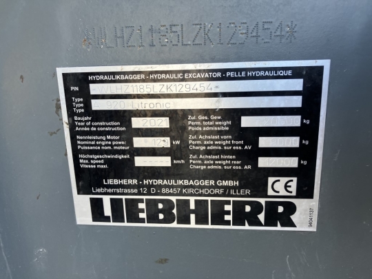 Liebherr A 920 Litronic