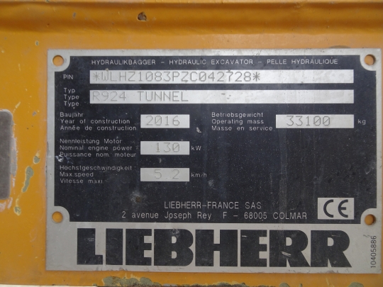Liebherr R 924 Compact Tunnel Litronic