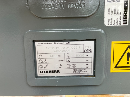 Liebherr Parallelgreifer GMP25 für SWA33LF