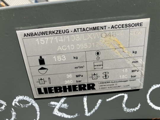LIEBHERR Zweischalengreifer GM10-1000mm - SWA48LF