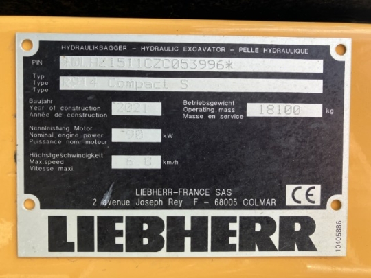Liebherr R 914 Compact Litronic