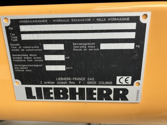 Liebherr R 914 Compact Litronic