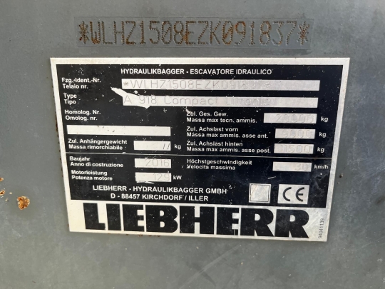 Liebherr A 918 Compact Litronic