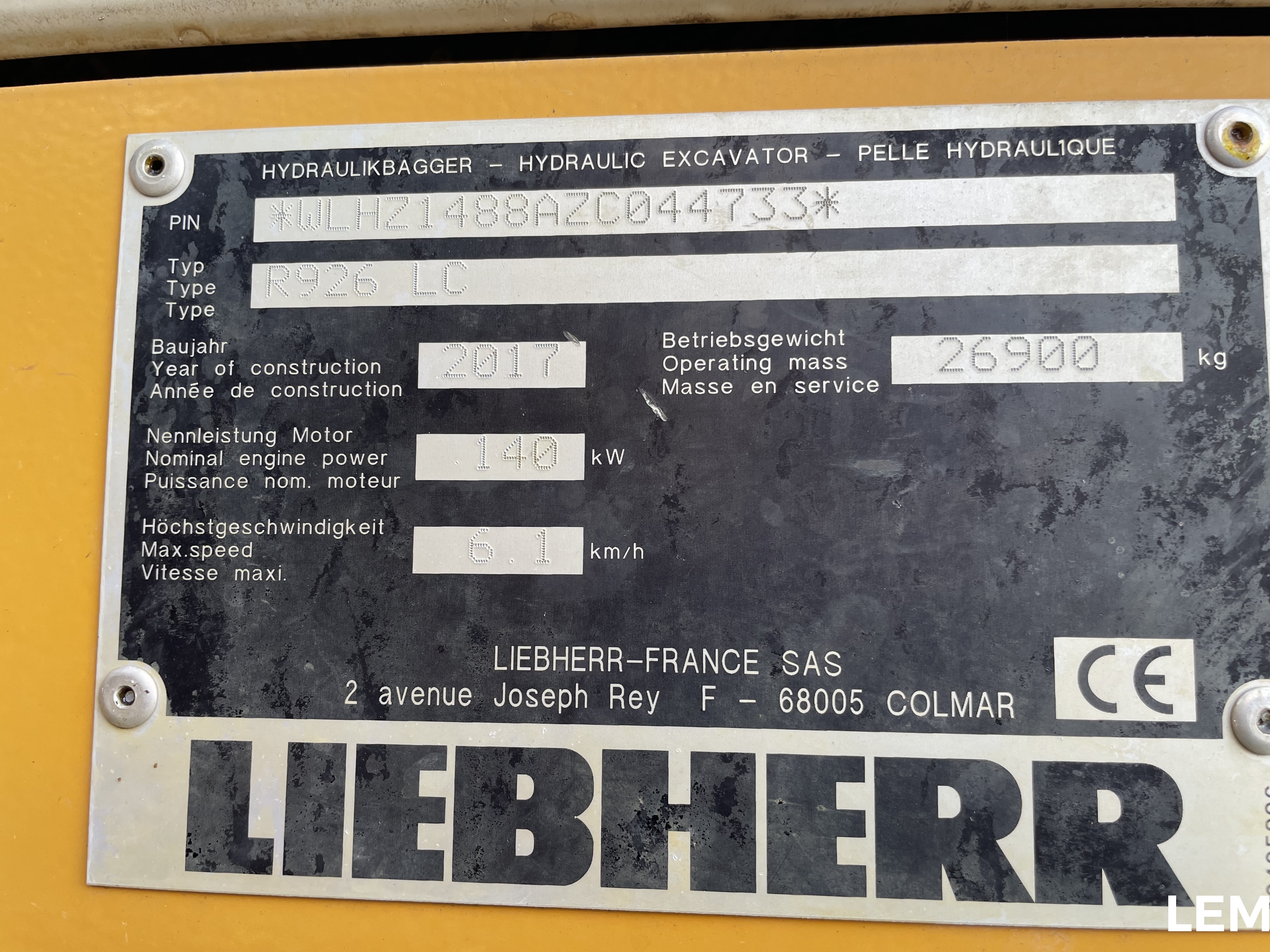 Liebherr R 926 Litronic LC