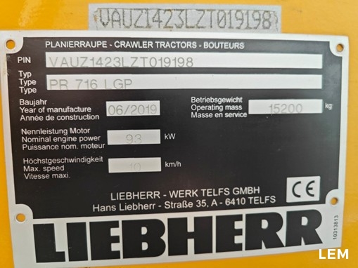 Liebherr PR 716 LGP Litronic